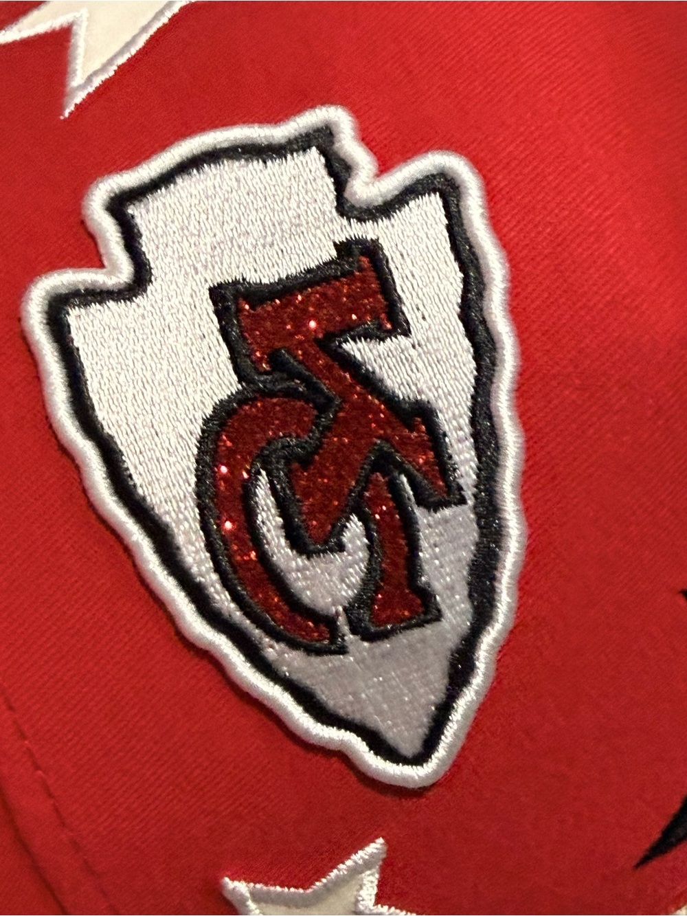 New Era Kansas City Chiefs Glitter Stardom A-Frame 9Forty Adjustable Hat - Picture 6 of 8